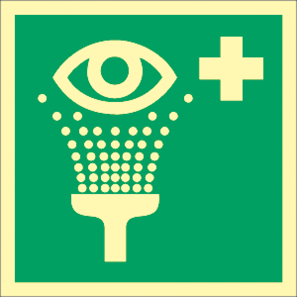 Augenspüleinrichtung Rettungszeichen DIN EN ISO 7010